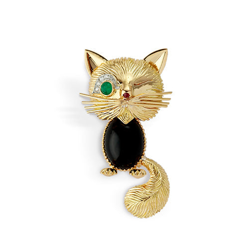 Van Cleef & Arpels Brooch - Chat Malicieux