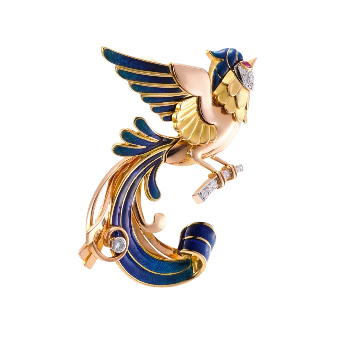 E. Gubelin Bird Shape Pendant