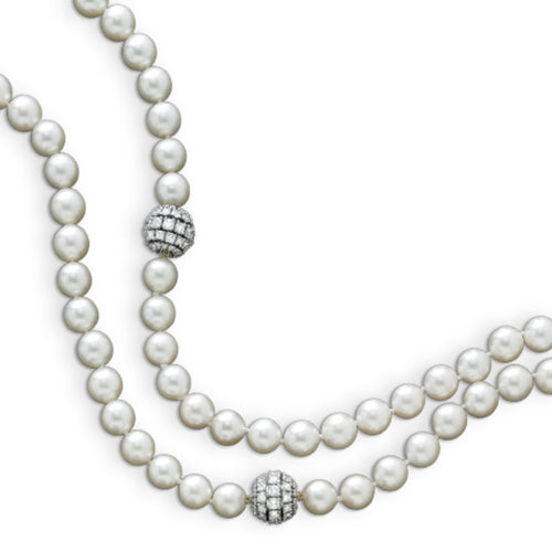 Meister Pearl & Diamond Sautoir