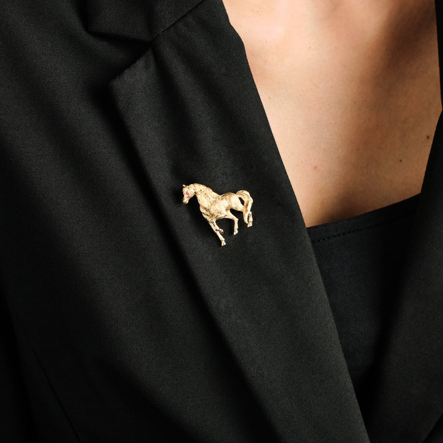Vintage Italian Horse Brooch