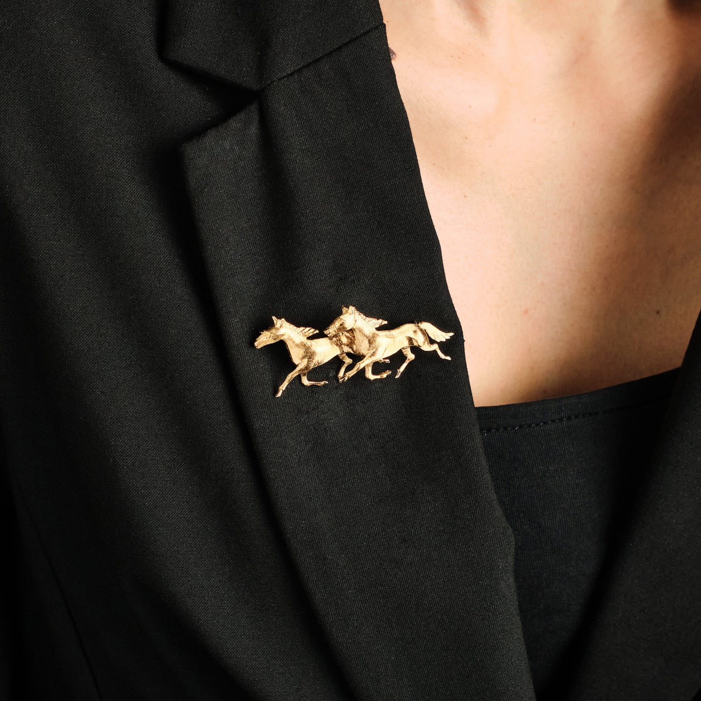 Vintage Italian Horse Brooch