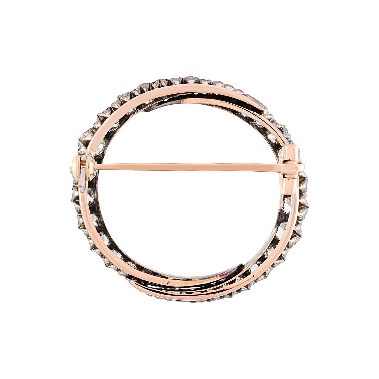 Antique Circular Diamond Brooch