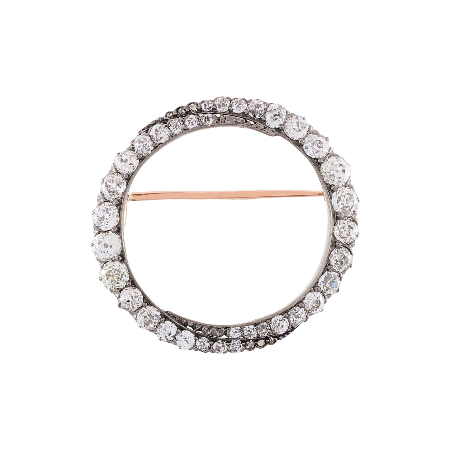 Antique Circular Diamond Brooch