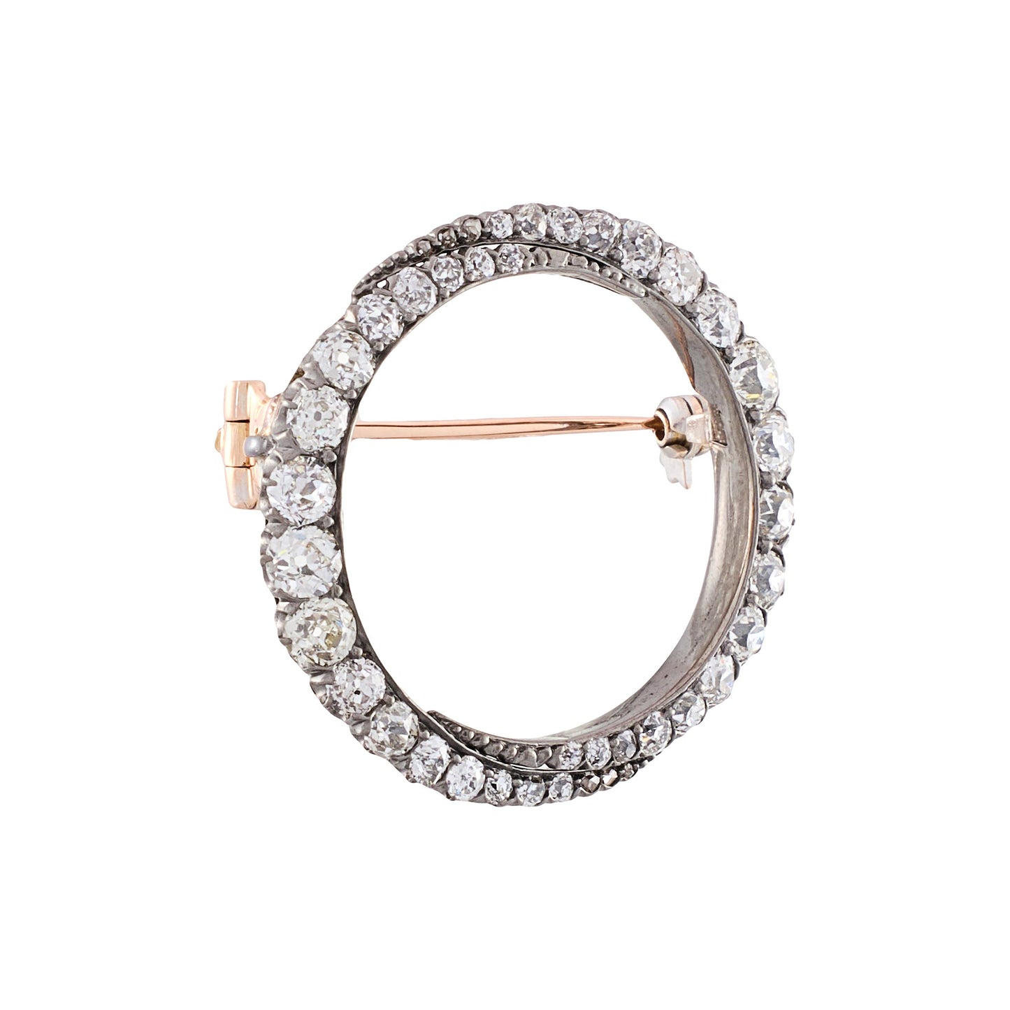 Antique Circular Diamond Brooch