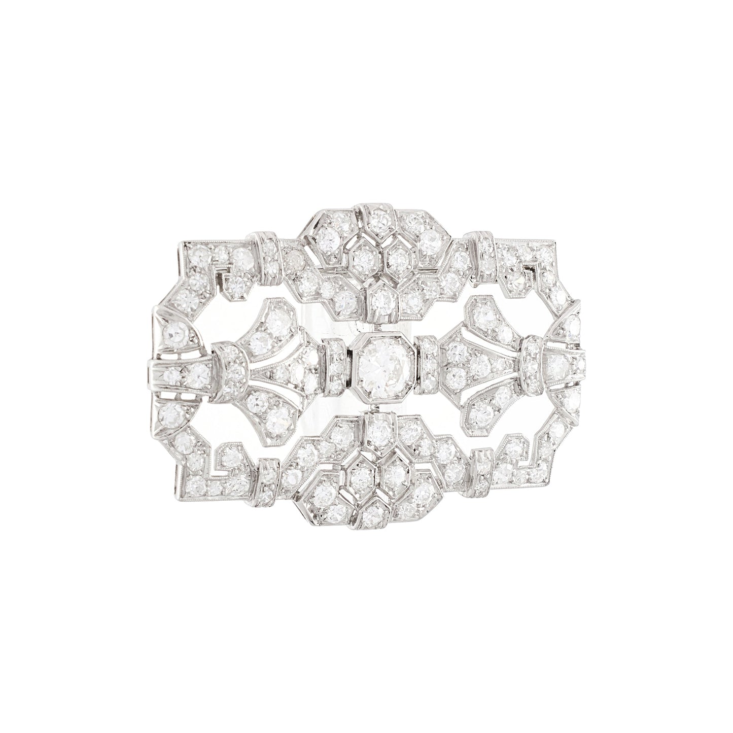 Art Deco Diamond Brooch
