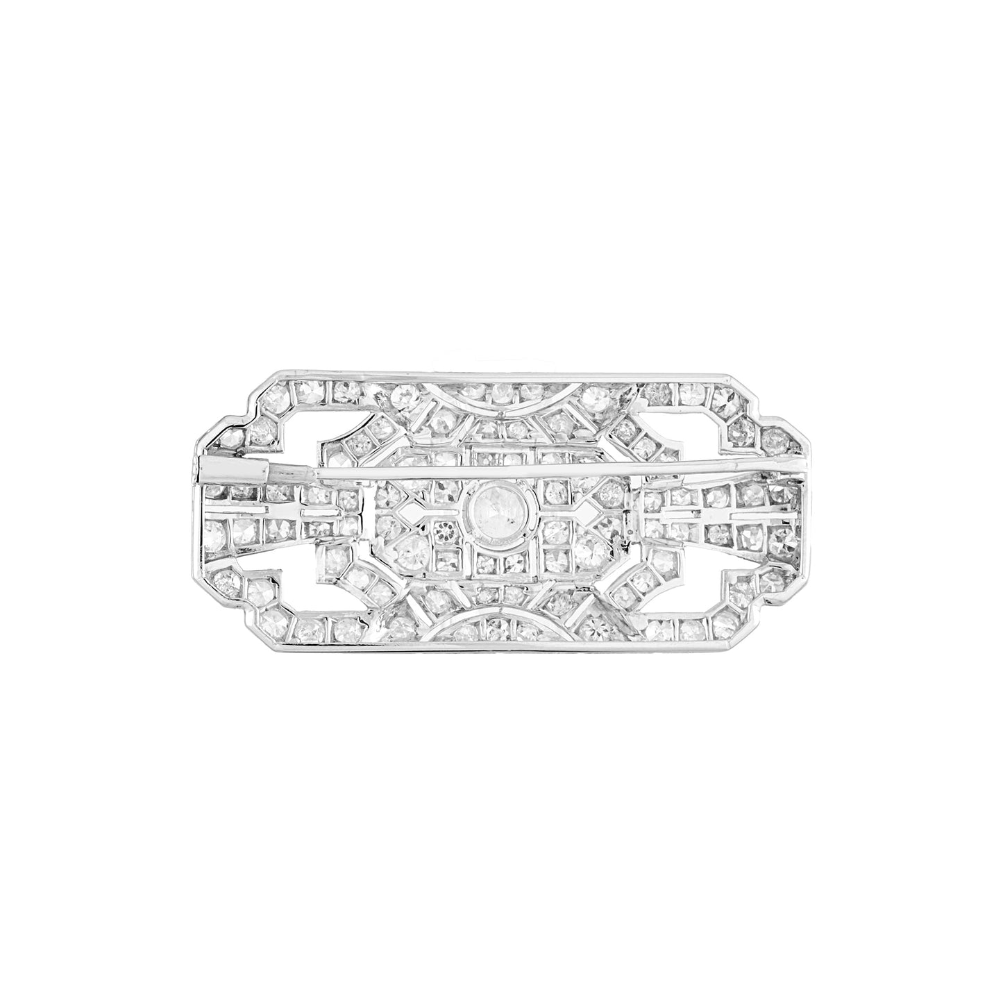 Art Deco "Plaque" Diamond Brooch