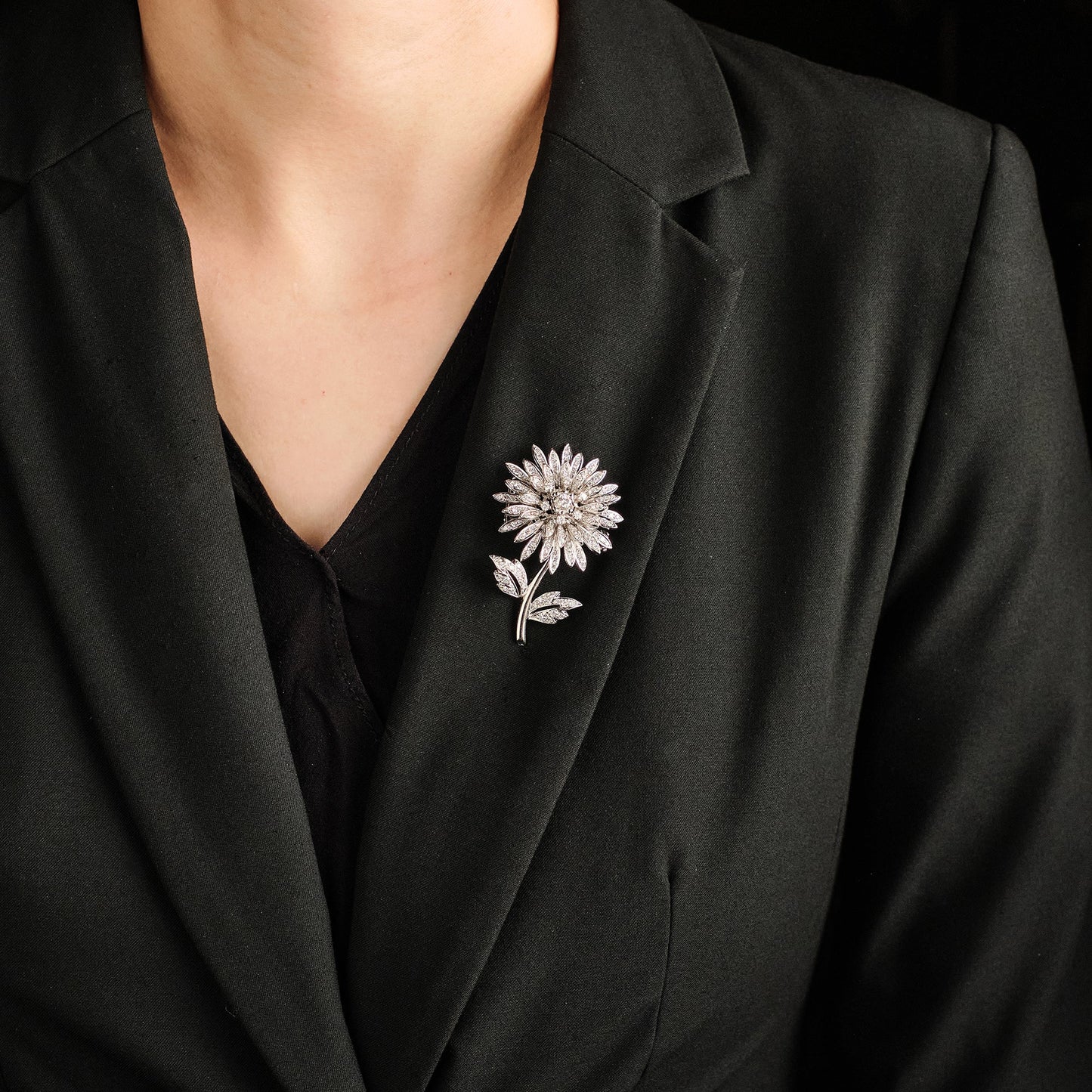 Vintage Transformable Flower Brooch