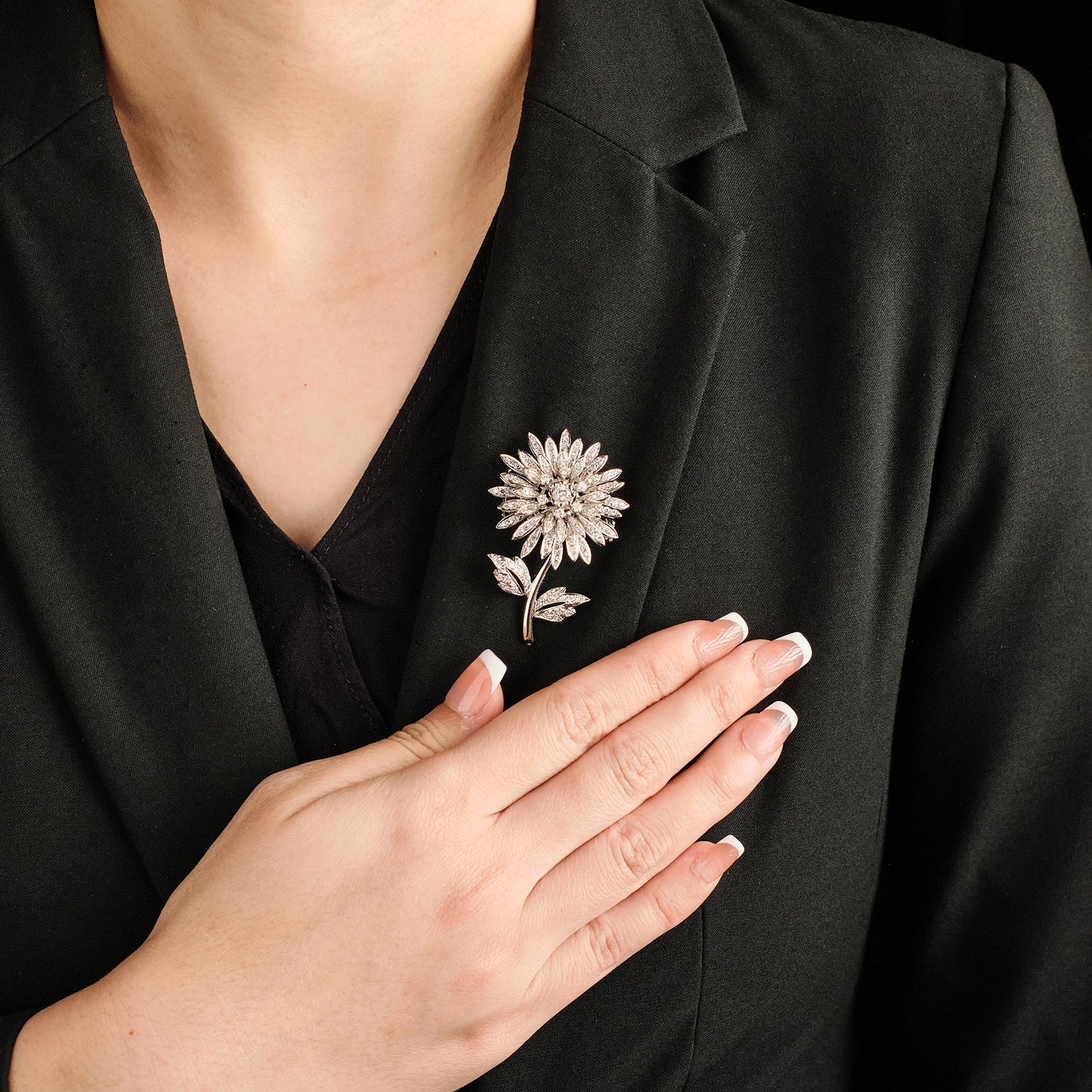 Vintage Transformable Flower Brooch