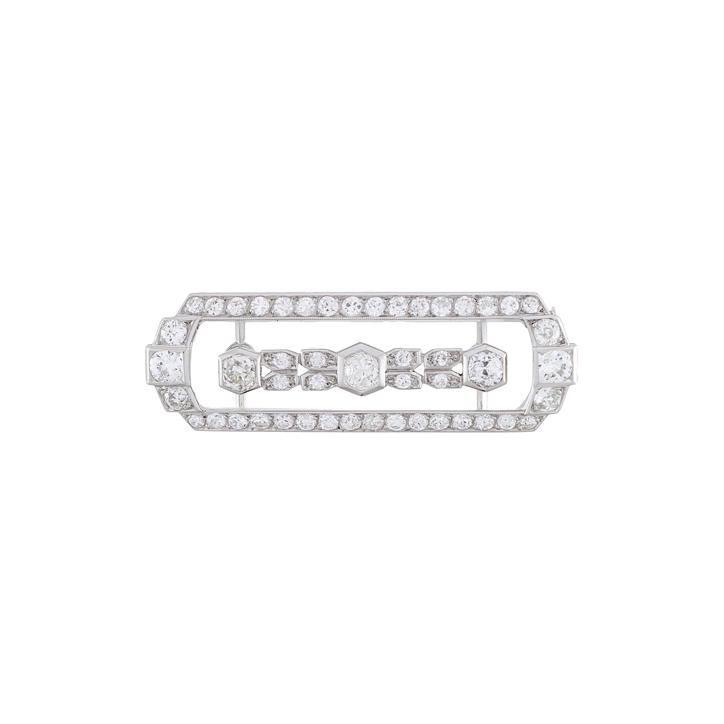 Art Deco Platinum Brooch