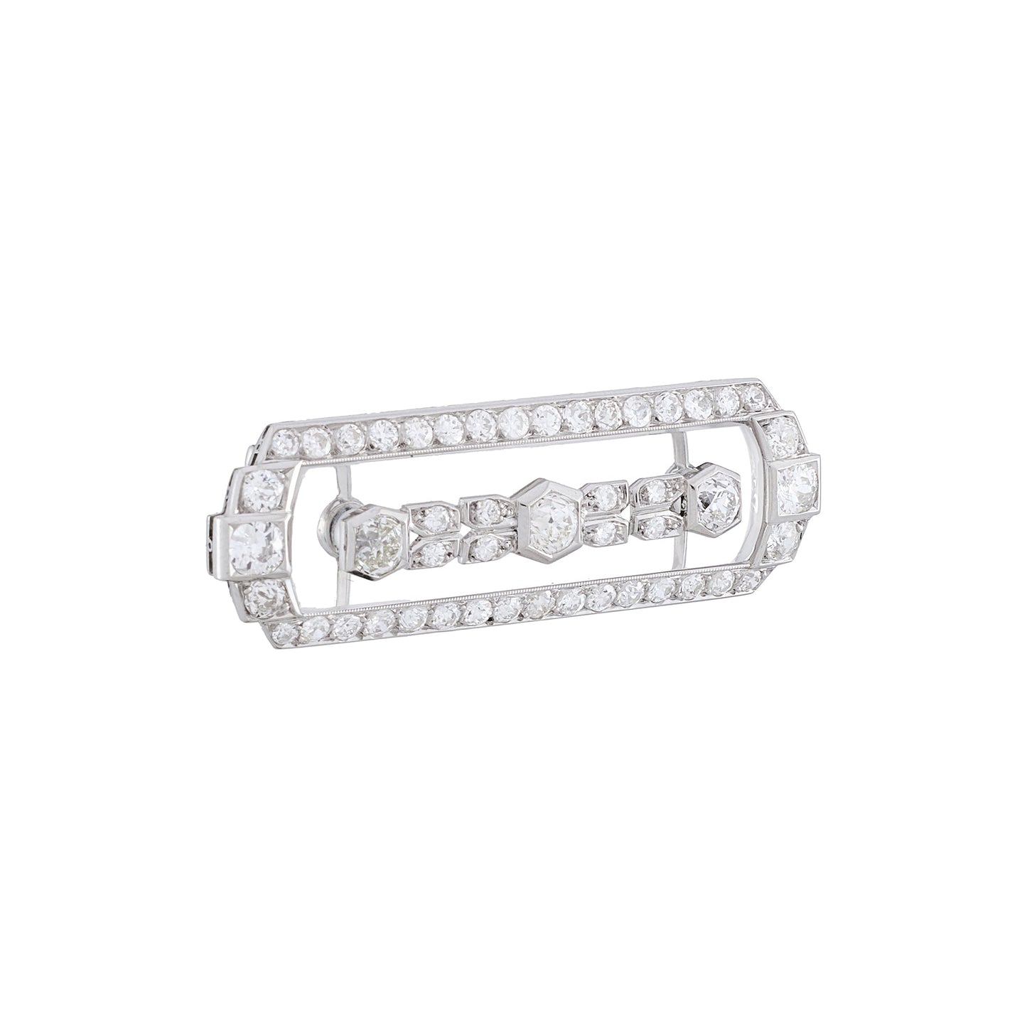 Art Deco Platinum Brooch