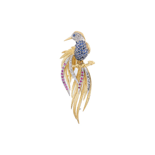 Vintage Bird of Paradise Brooch