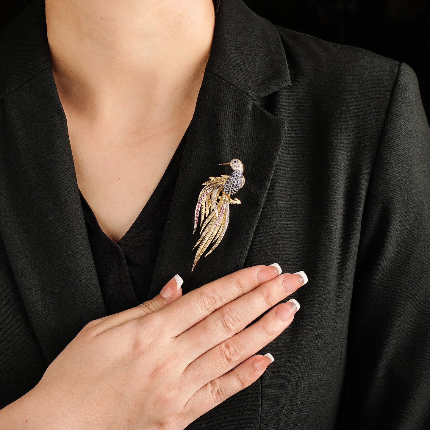 Vintage Bird of Paradise Brooch