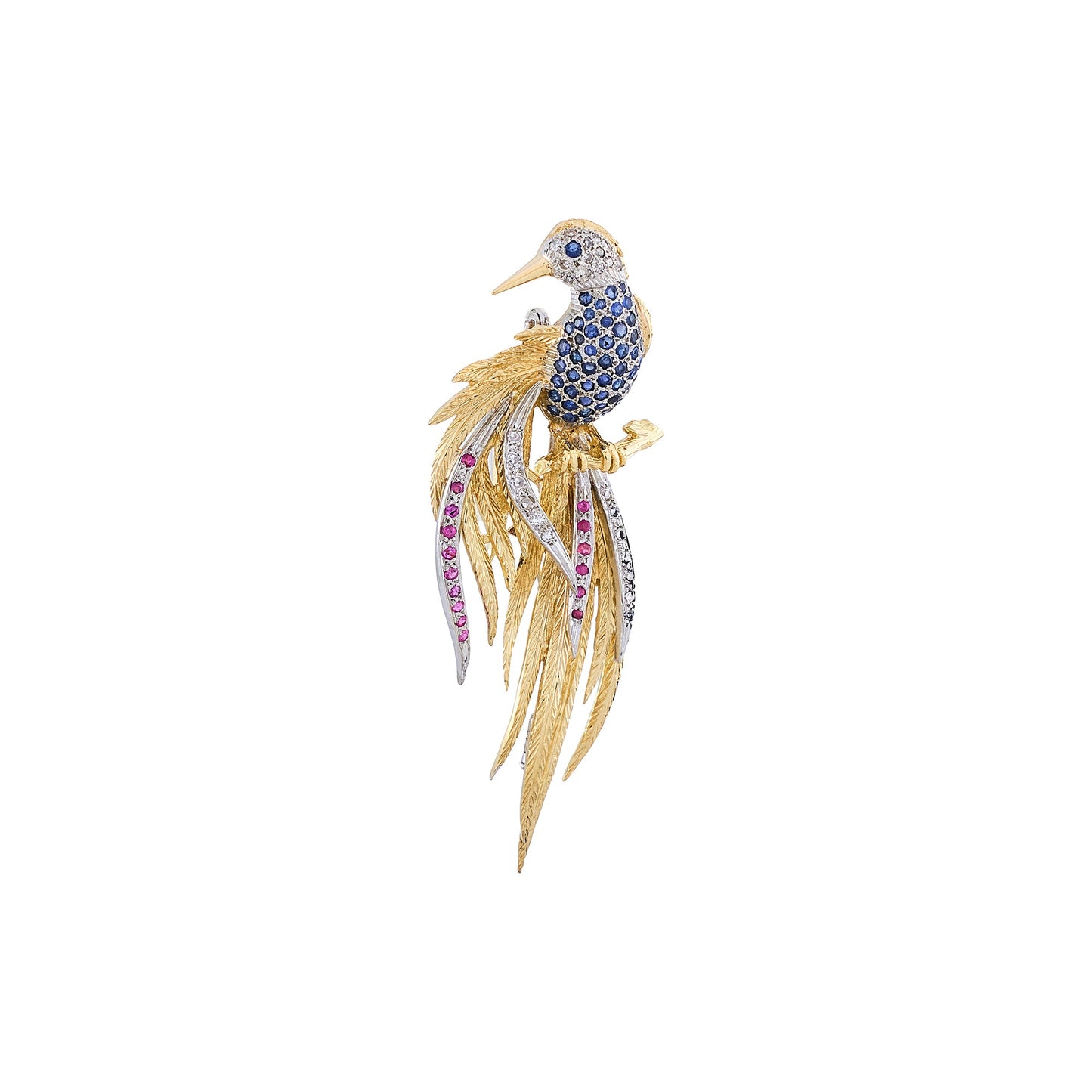 Vintage Bird of Paradise Brooch