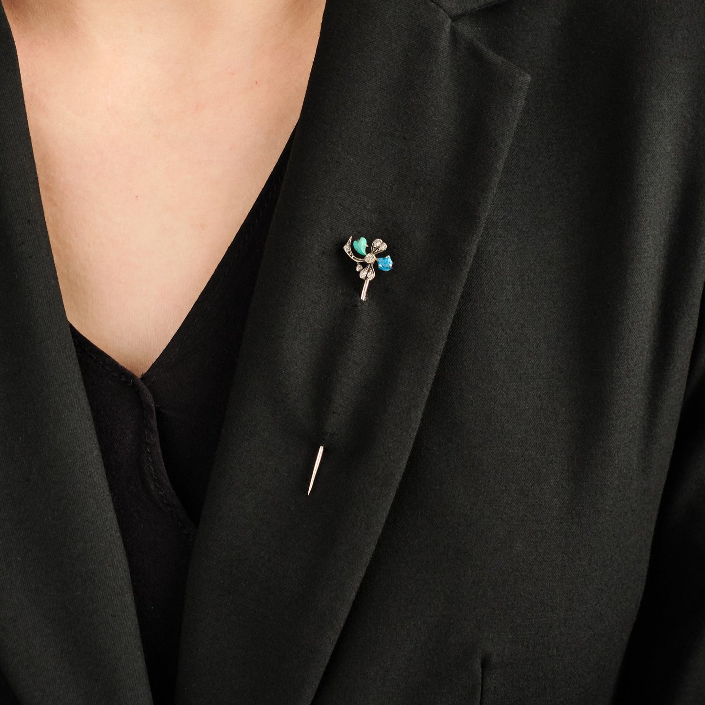 Antique Flower Stick Pin
