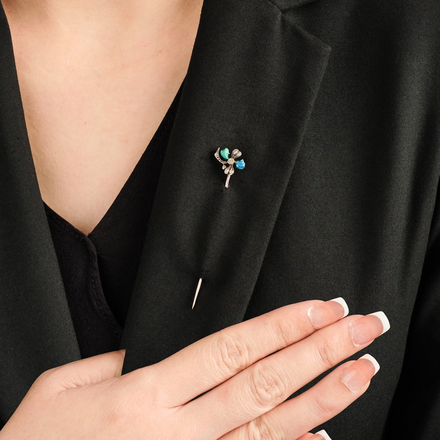 Antique Flower Stick Pin