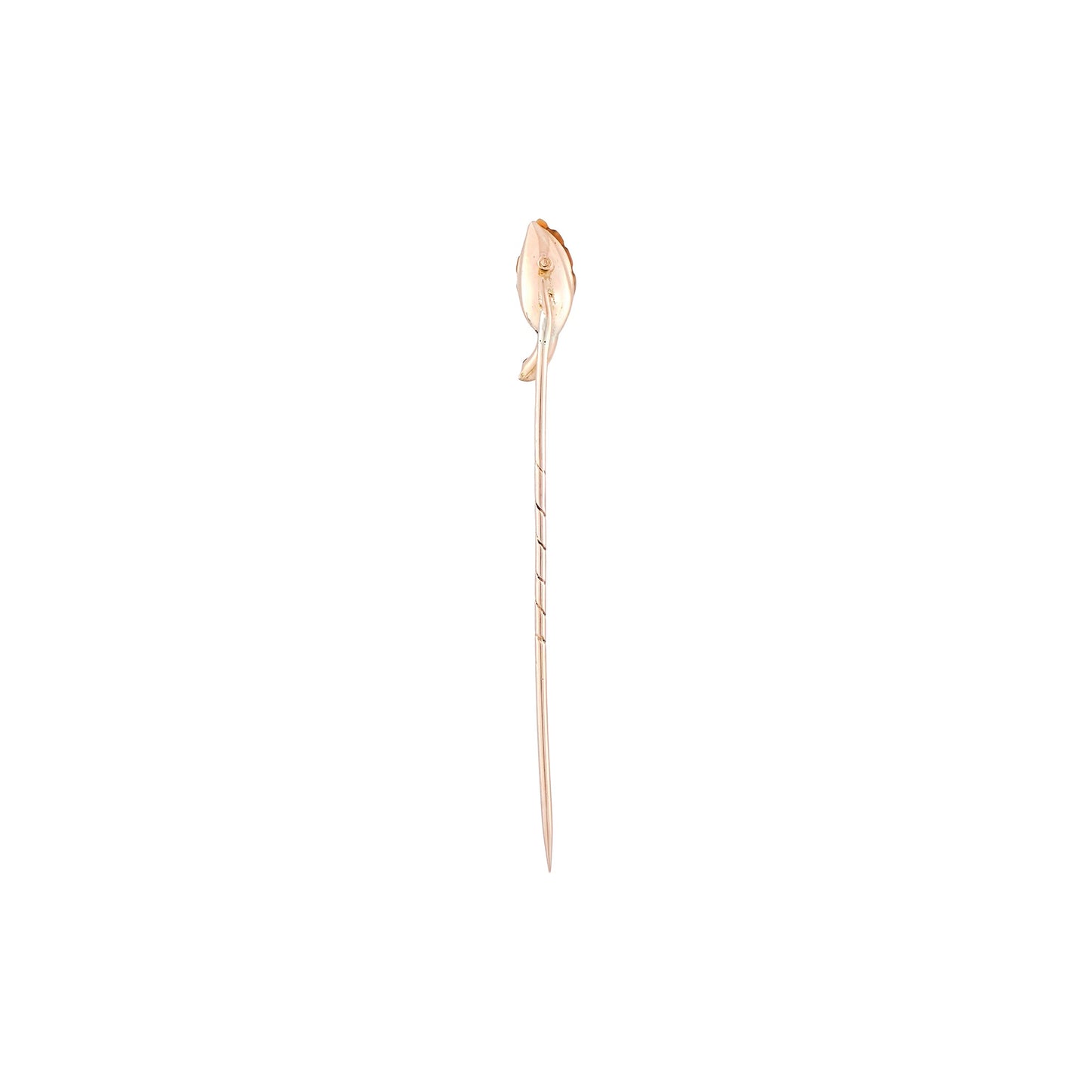 Antique Carved Leaf Stick Pin