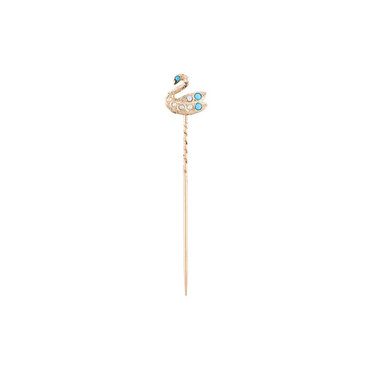 Antique Swan Stick Pin