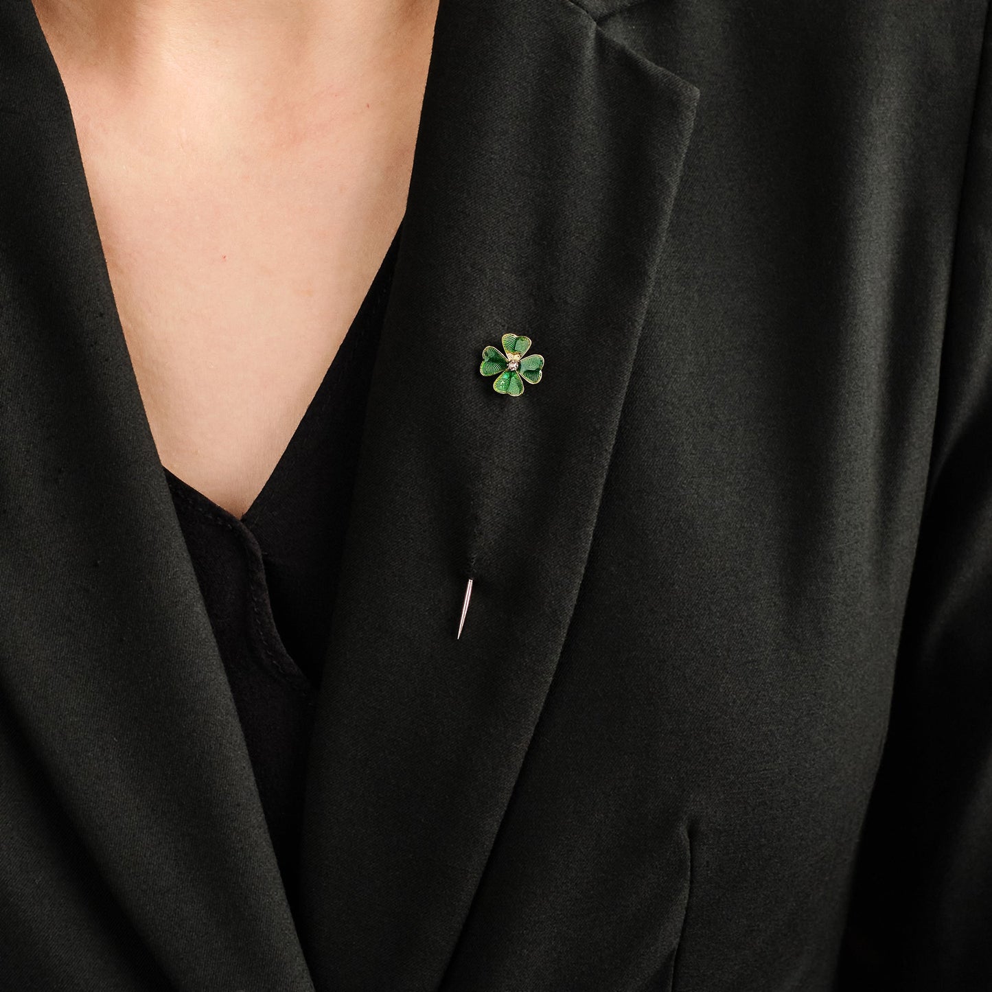 Antique Four Leaf Clover Stick Pin