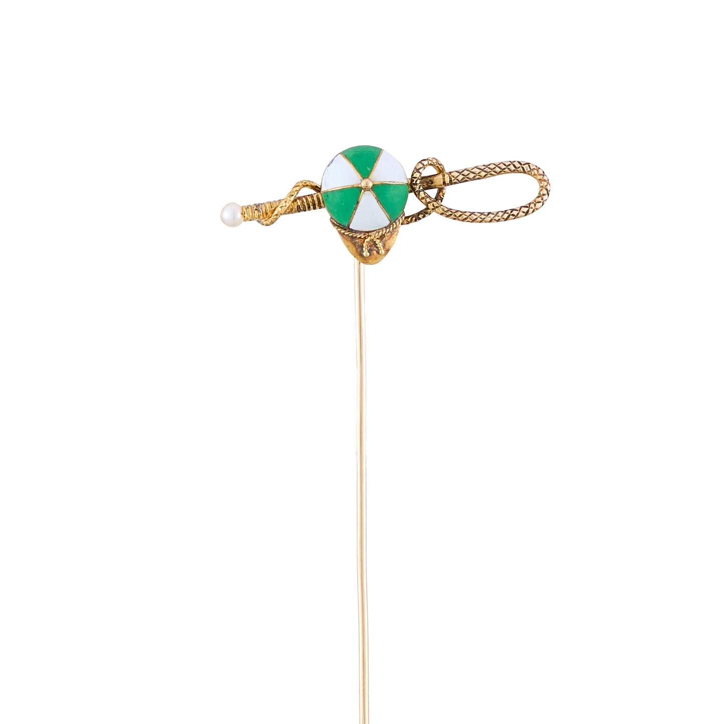 Antique Jockey Hat Stick Pin