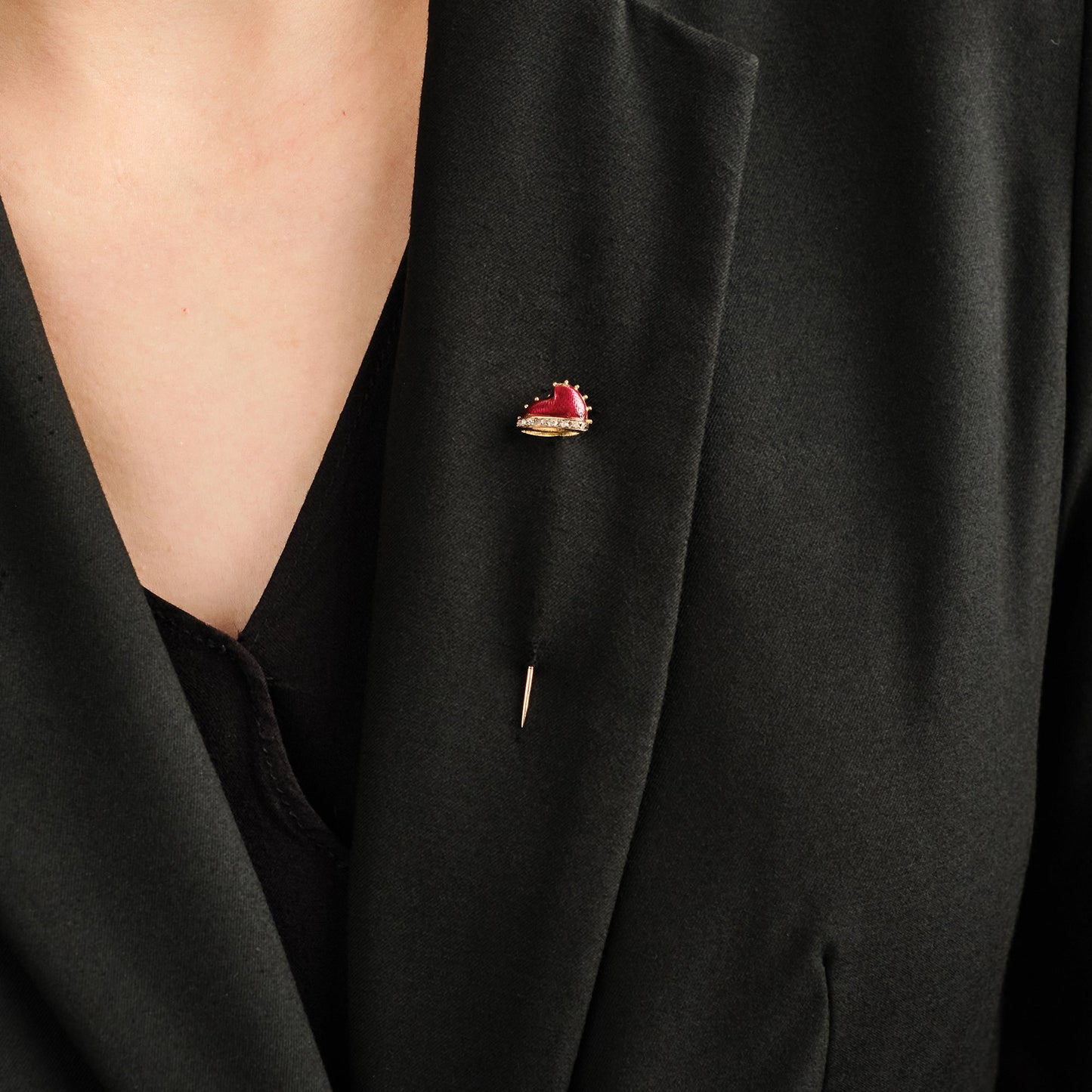 Antique Enamel Stick Pin