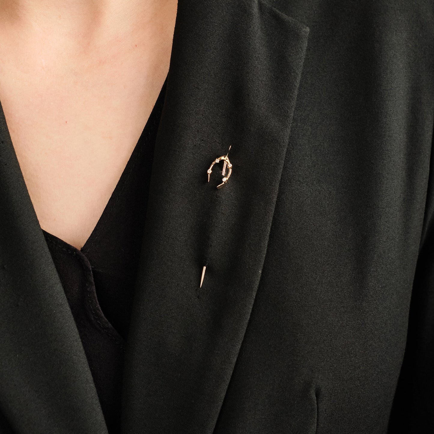 Antique Wishbone Stick Pin
