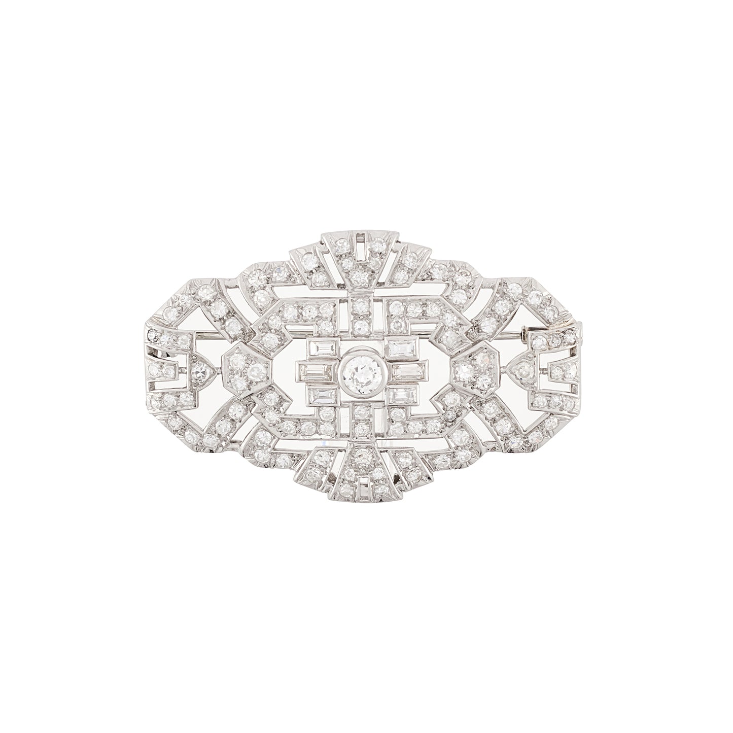 Art Deco Diamond Brooch