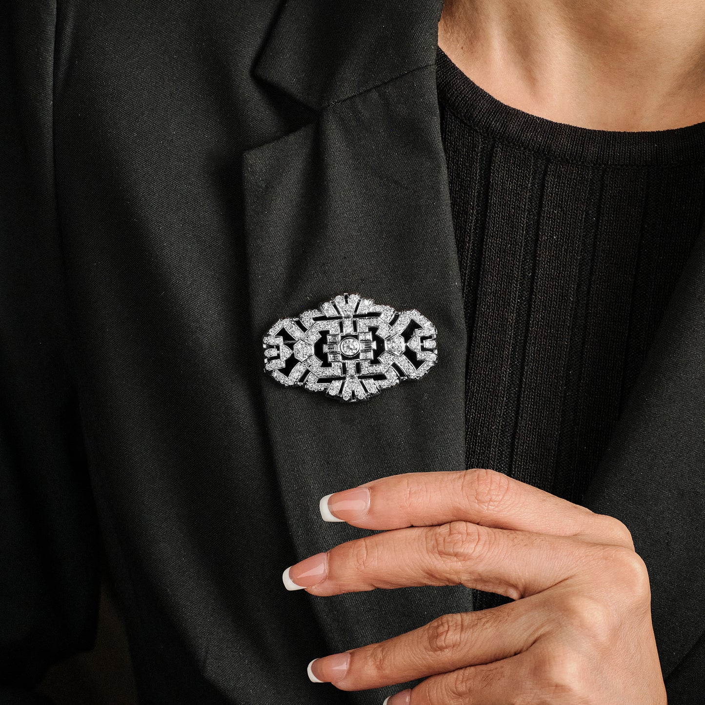Art Deco Diamond Brooch