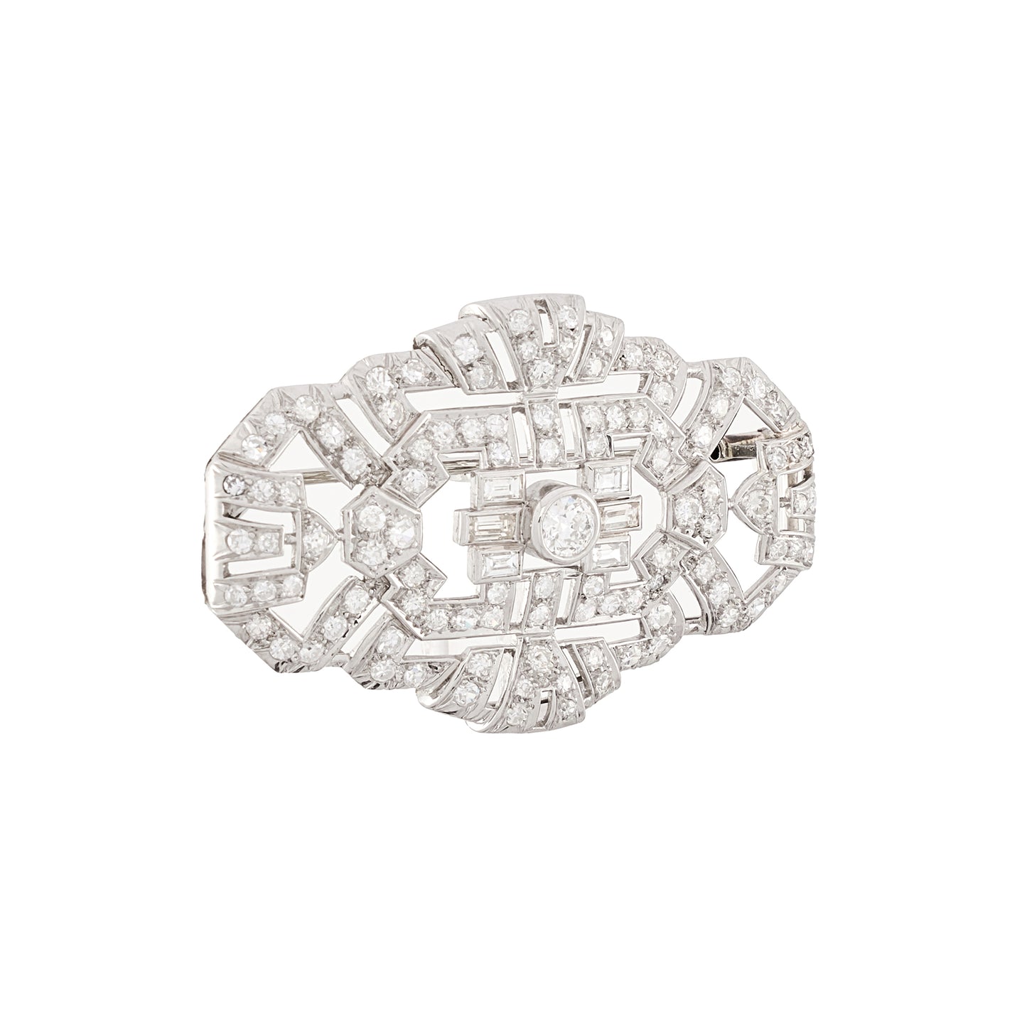 Art Deco Diamond Brooch