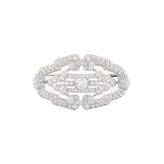 Art Deco Diamond Brooch