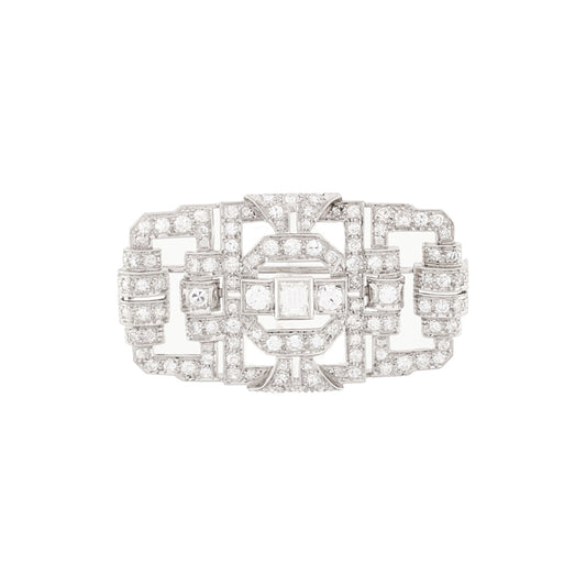 Art Deco Diamond Brooch