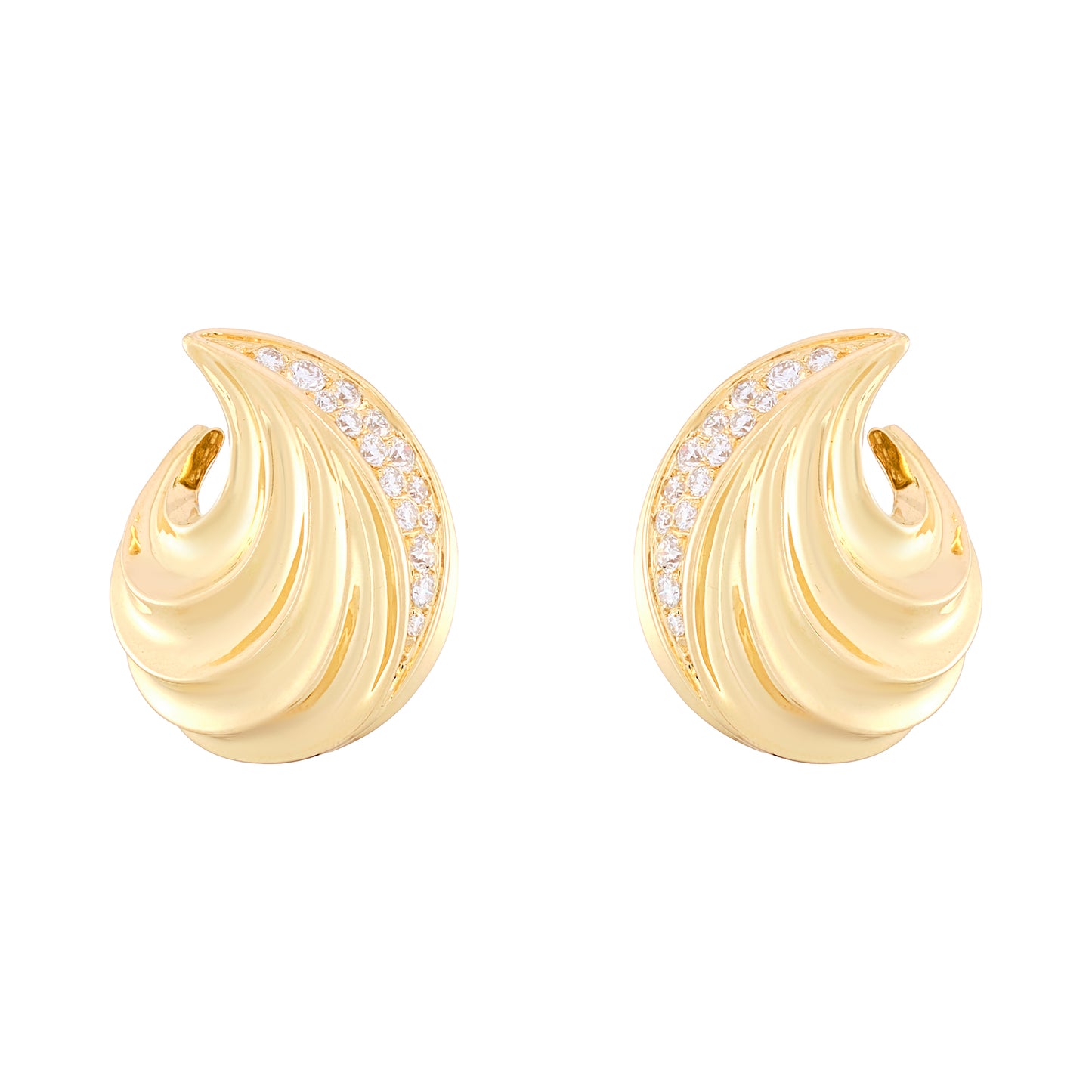 Vintage French Swirl Earrings