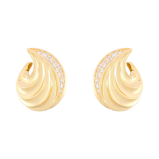 Vintage French Swirl Earrings