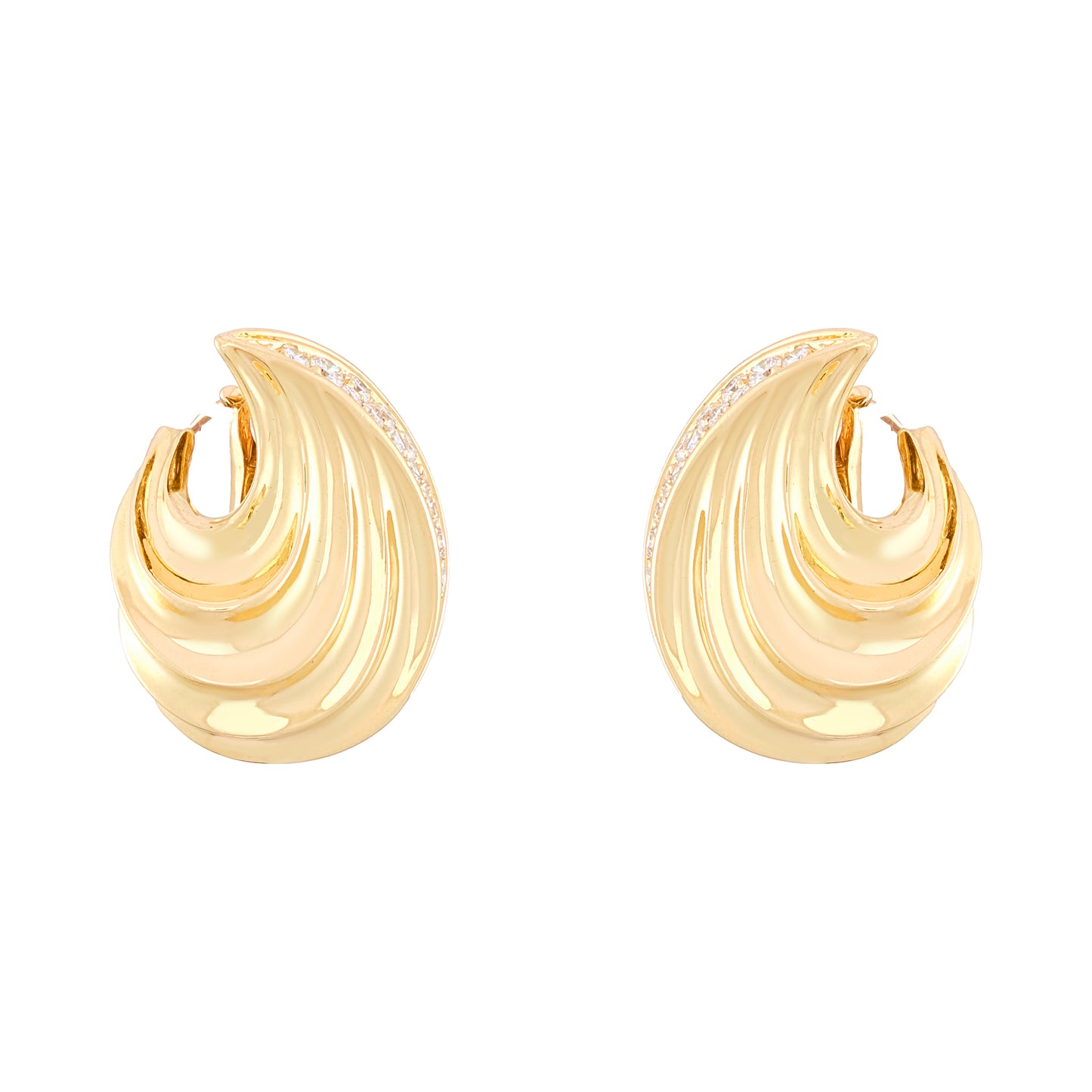 Vintage French Swirl Earrings