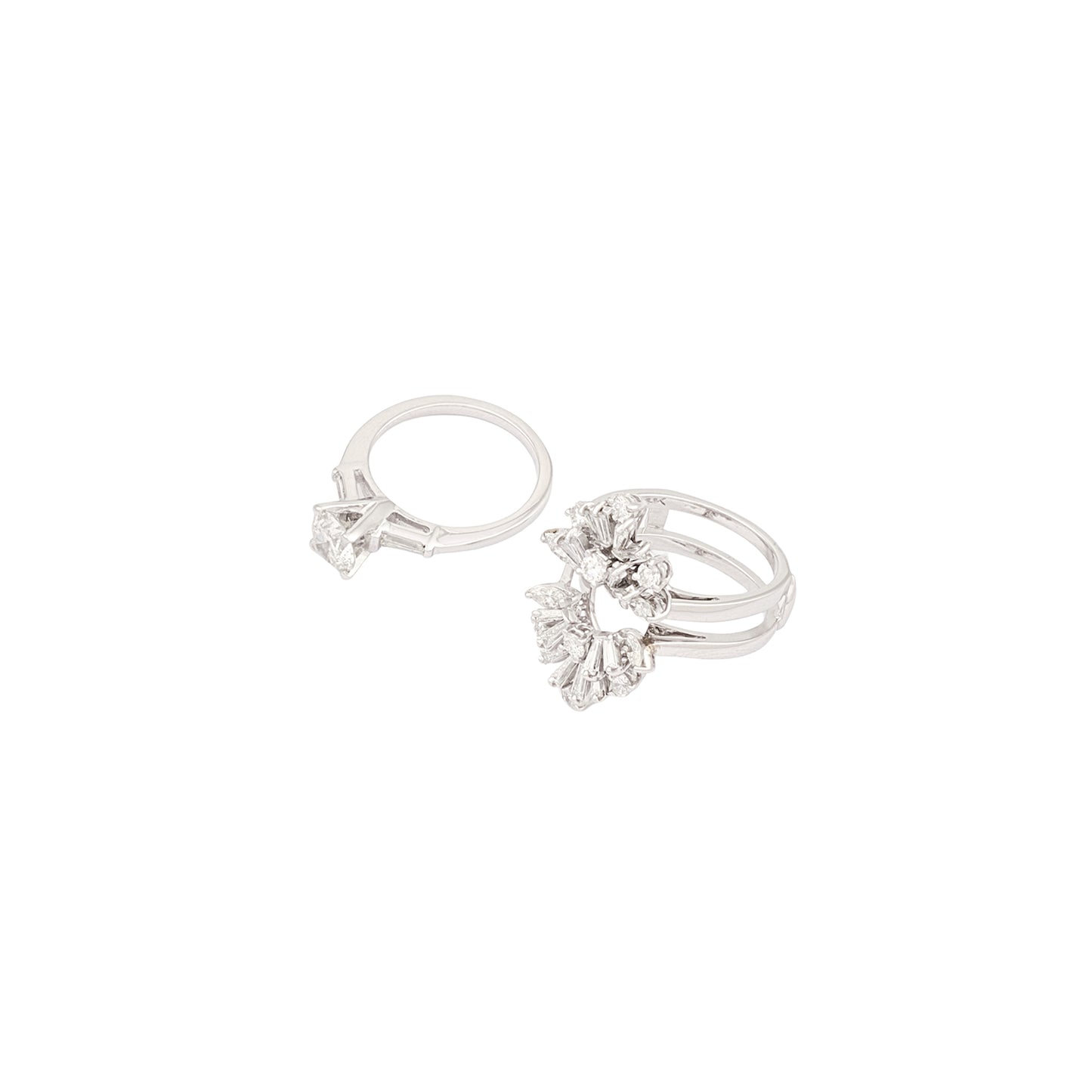 Vintage Jacket Diamond Ring