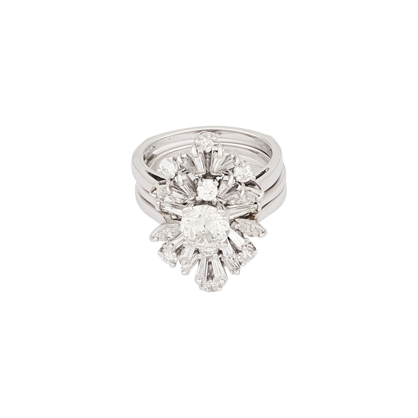 Vintage Jacket Diamond Ring