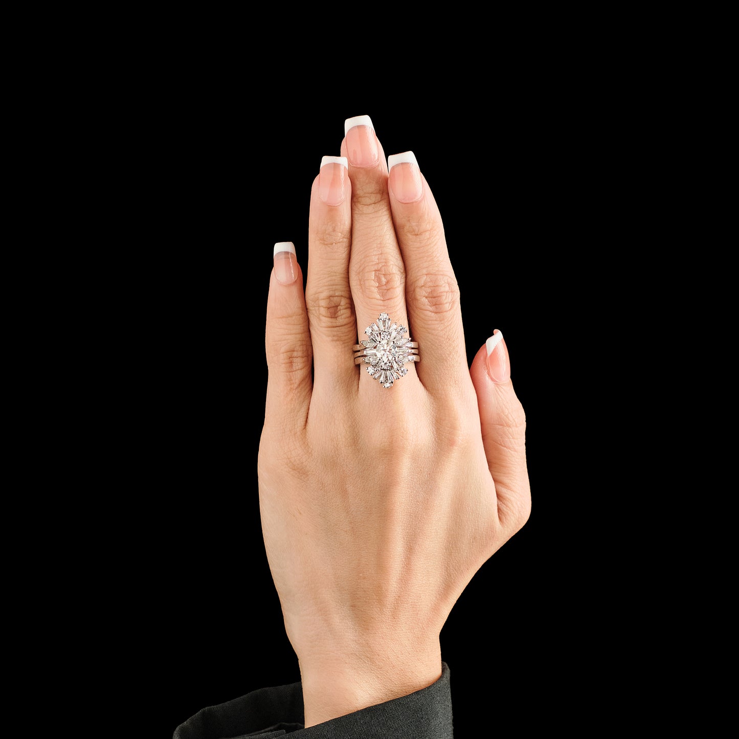 Vintage Jacket Diamond Ring
