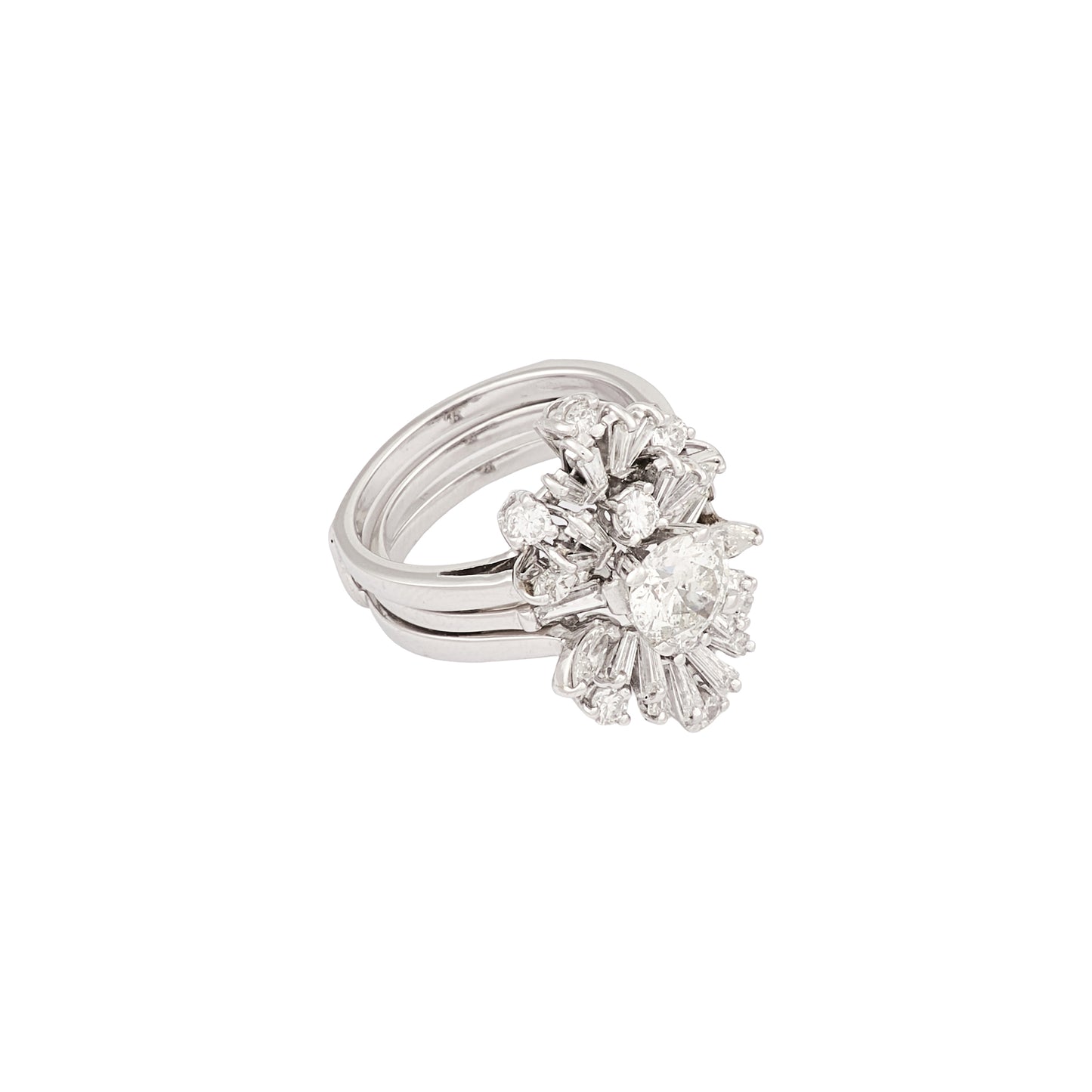 Vintage Jacket Diamond Ring
