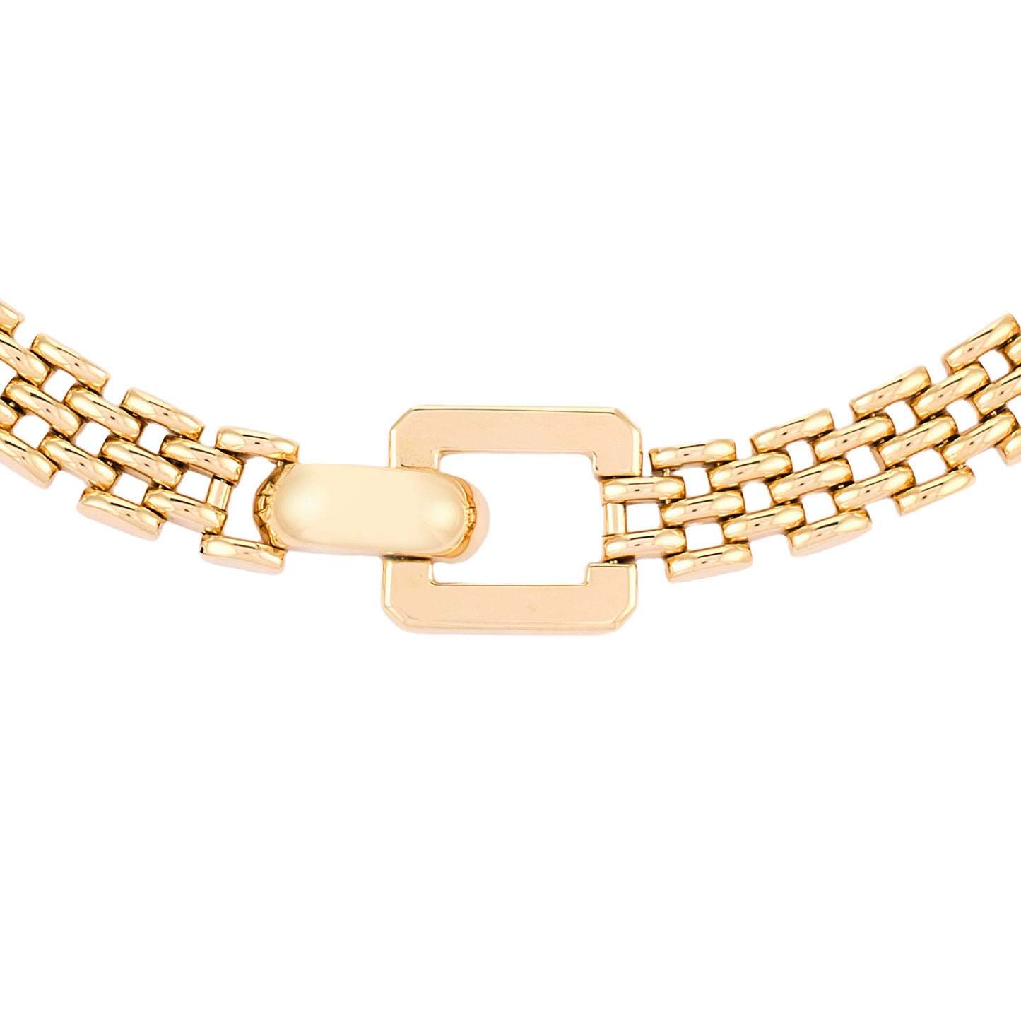 Vintage Italian Brick Link Necklace