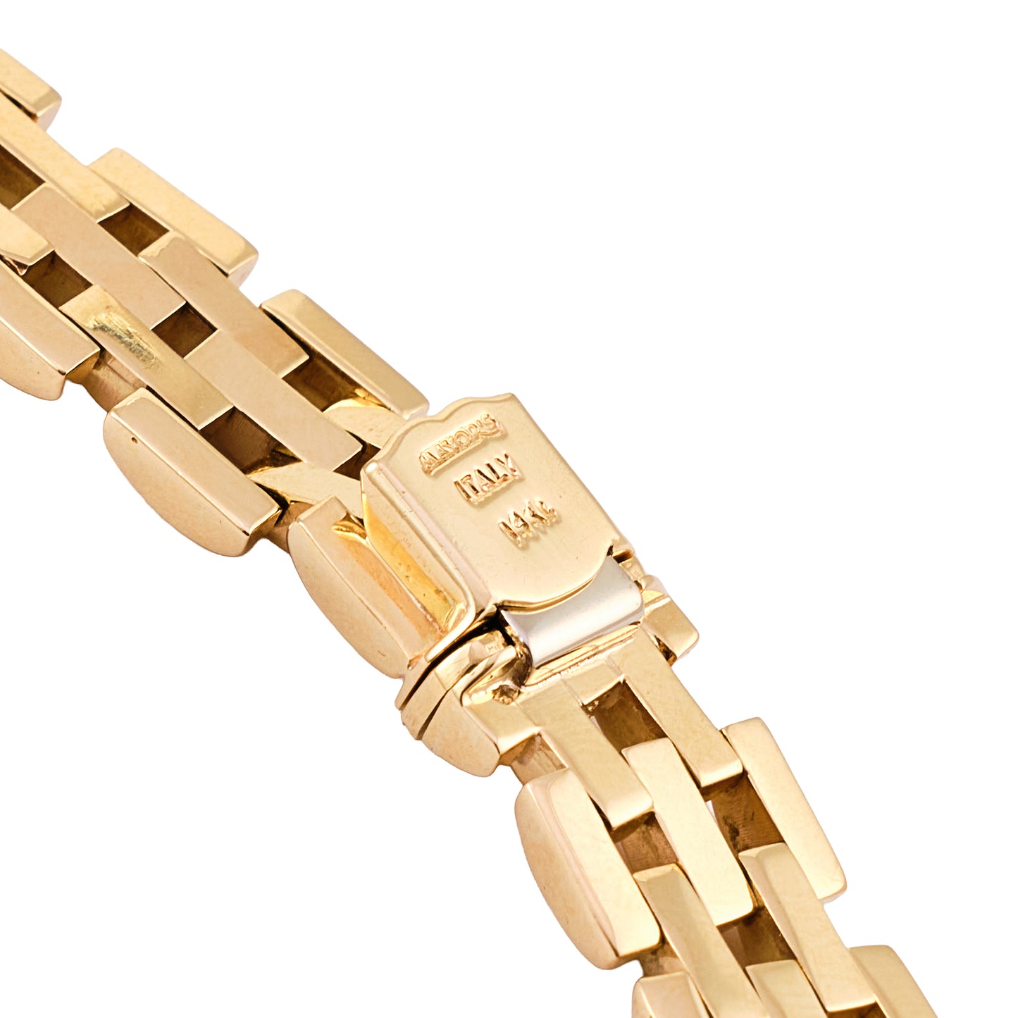 Vintage Italian Brick Link Necklace