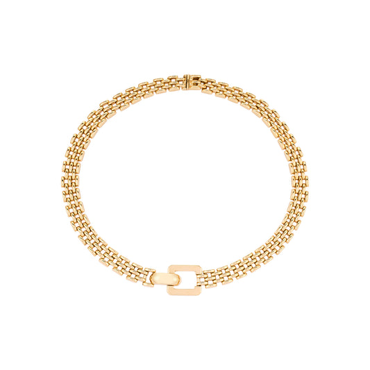 Vintage Italian Brick Link Necklace