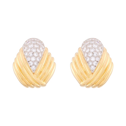 Charles Turi Diamond Earclips