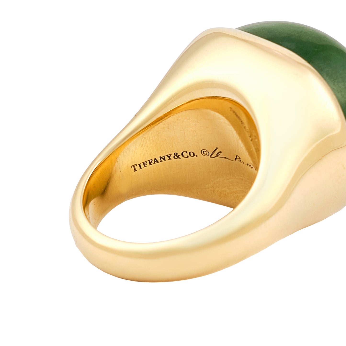 Tiffany & Co Elsa Peretti Jade 'Cabochon' Ring