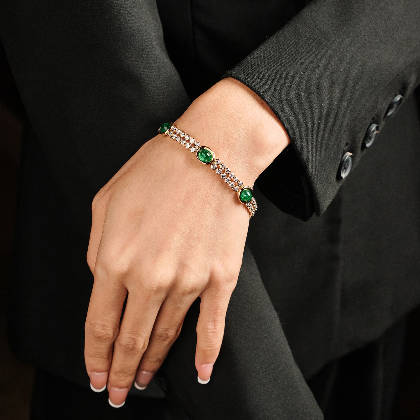 Vintage Emerald Bracelet