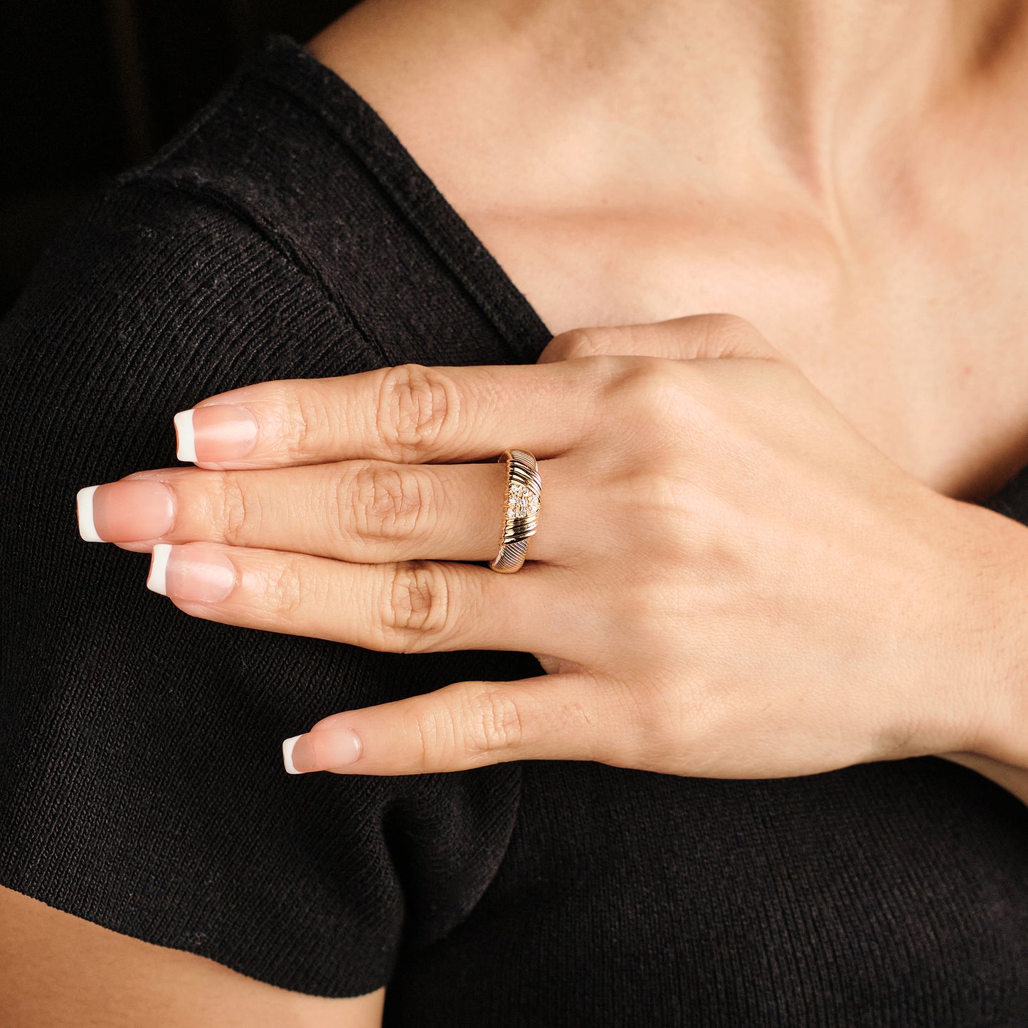 Cartier Three Tone Ring