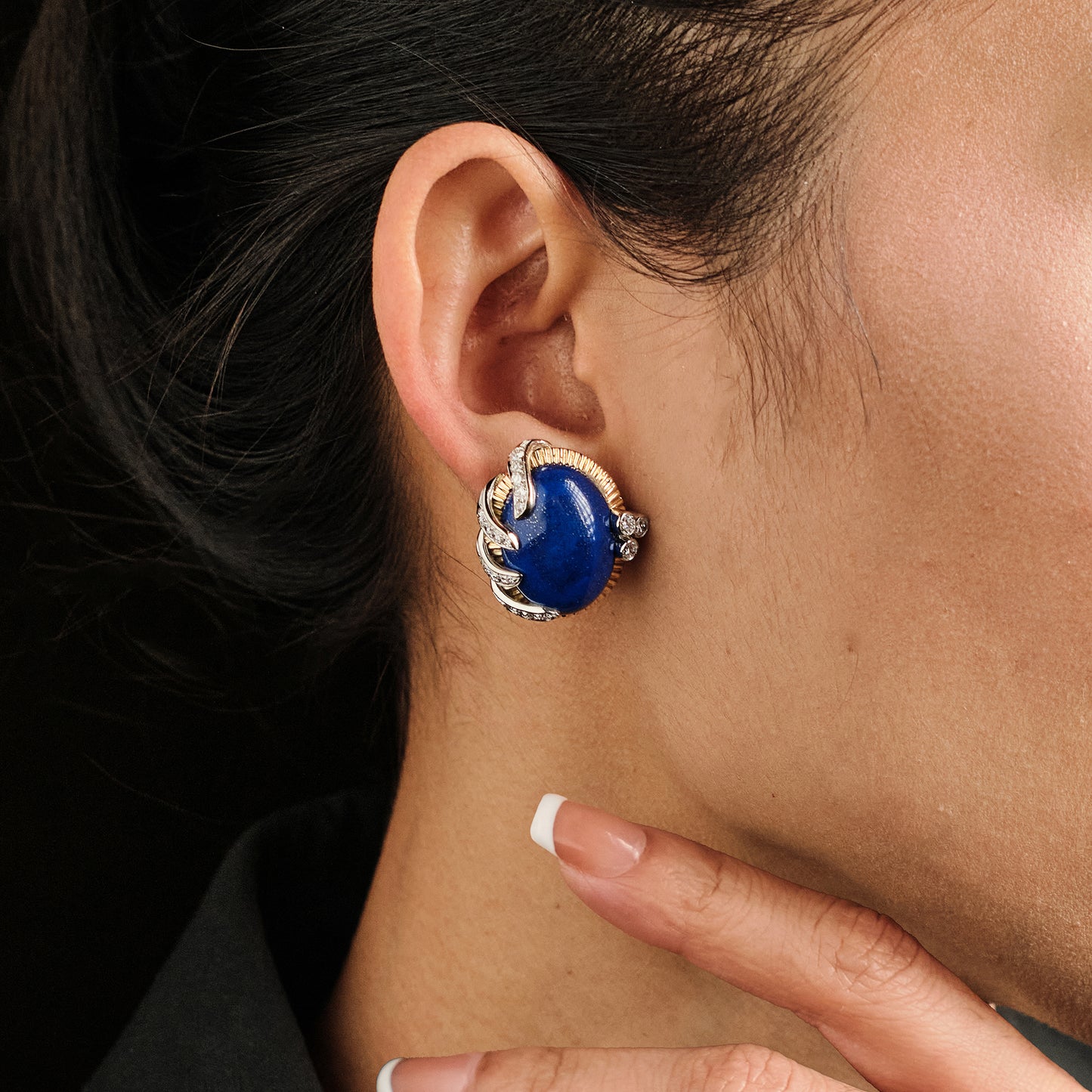 Andre Vassort Lapis Lazuli Earrings