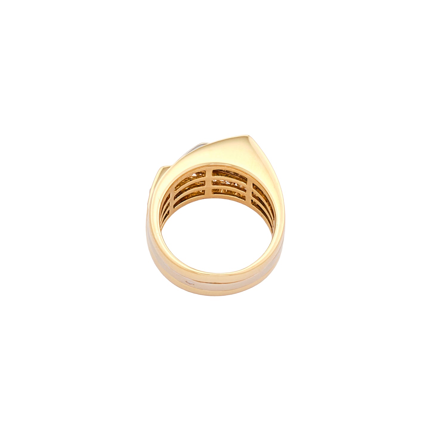 Vintage Three-Tone Diamond Ring