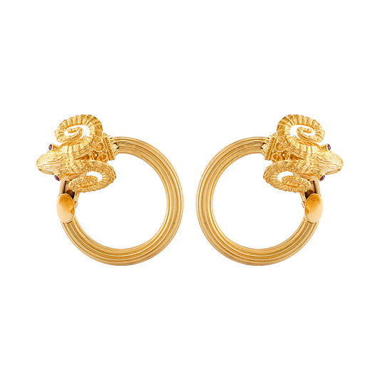 Lalaounis Ram Earrings