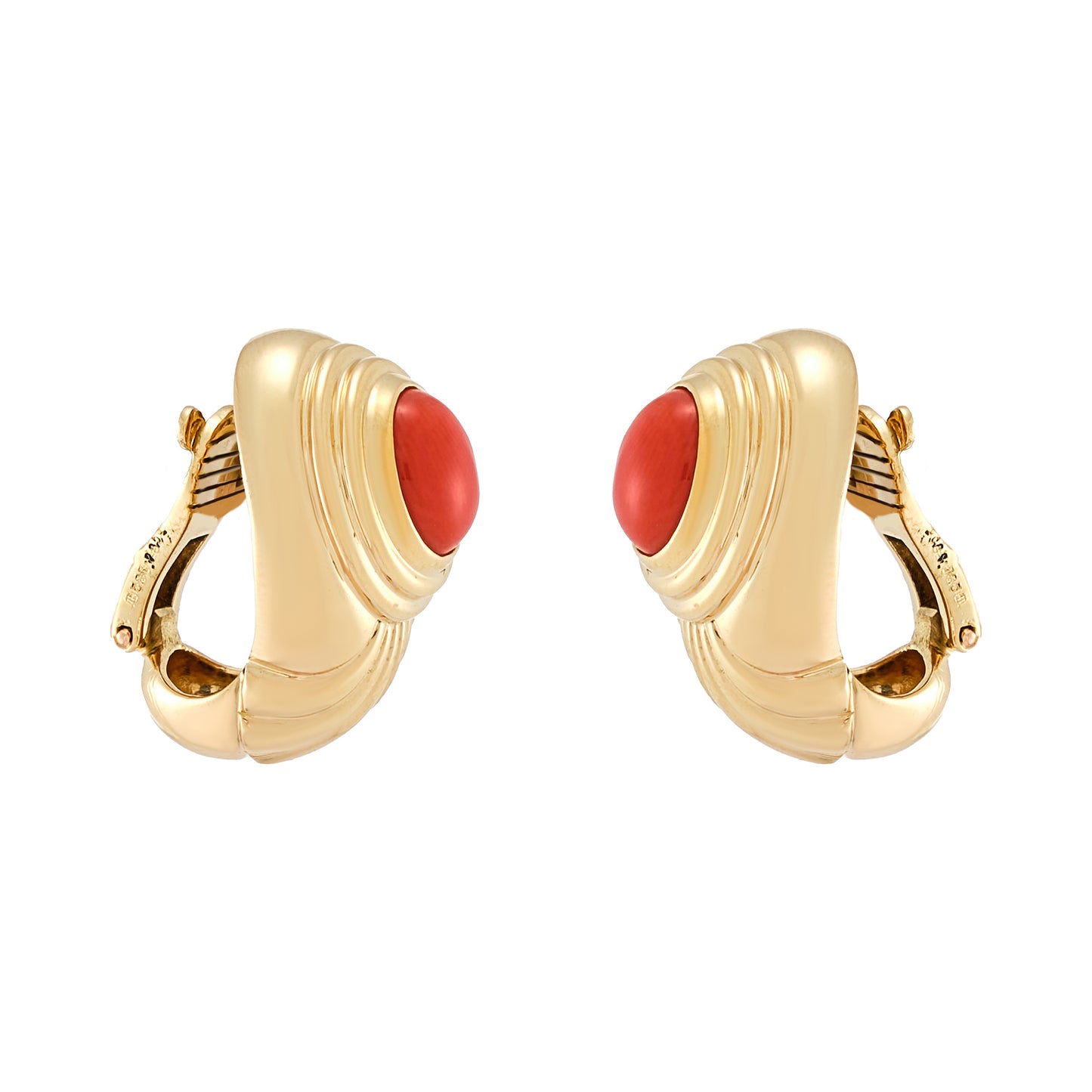 Boucheron Coral Earrings