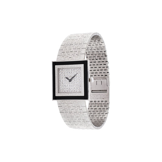 Piaget Onyx and Diamond Watch