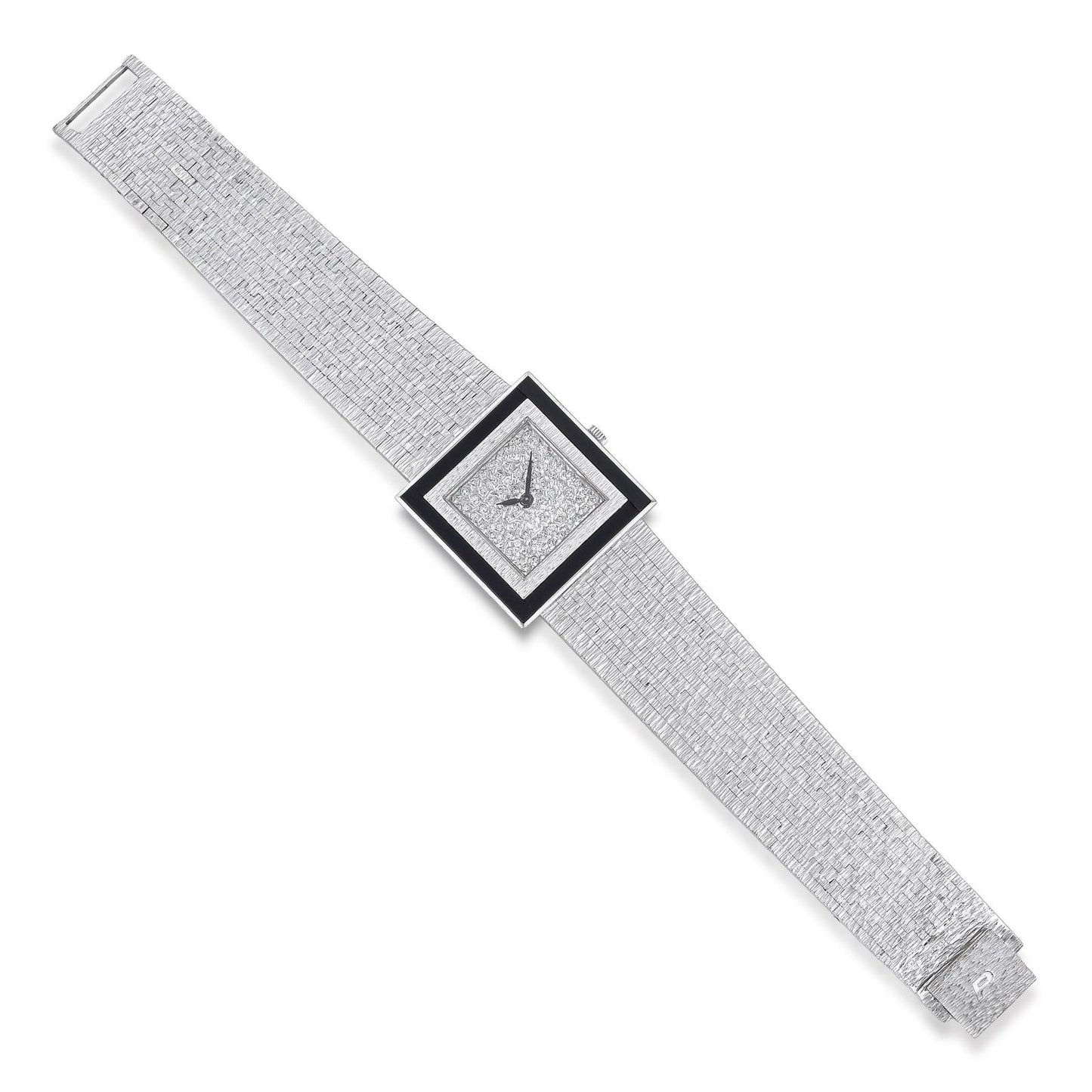 Piaget Onyx and Diamond Watch